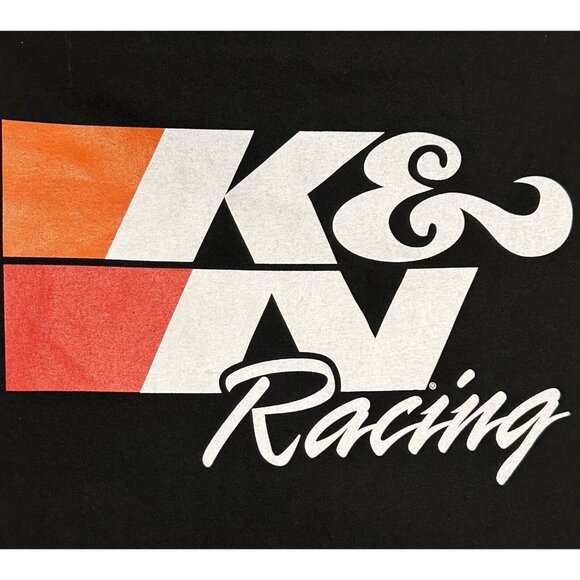 K&N Racing NEW t-shirt size L black mechanic garage car parts large automotive - Picture 3 of 9